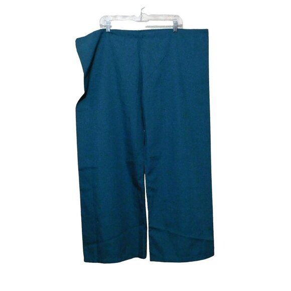 Urbane Scrub Pants 1X Petite Green Drawstring Polyester Cotton NEW - Picture 2 of 7